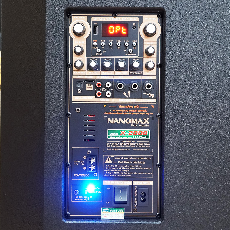 Loa kéo Nanomax X-2000 karaoke bluetooth 9