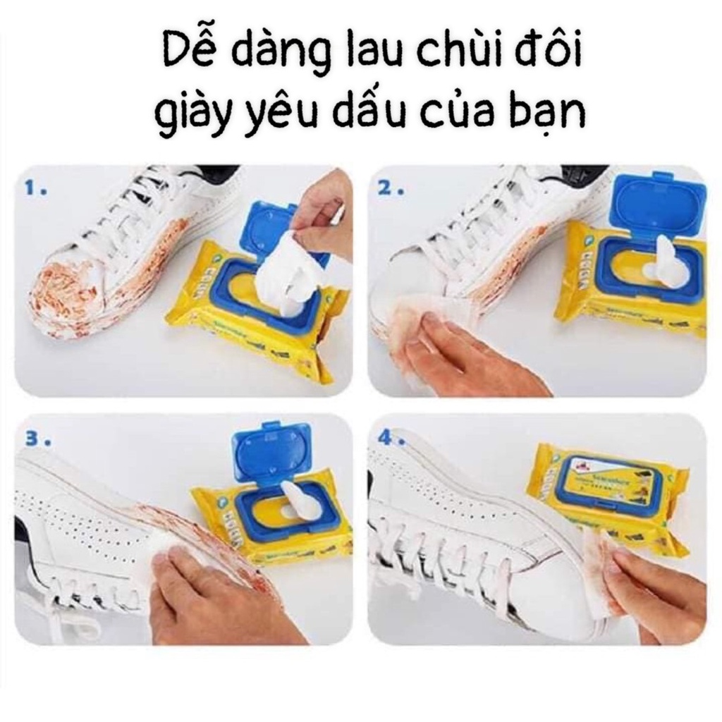 GIẤY LAU GIÀY SNEAKER VỊT VÀNG