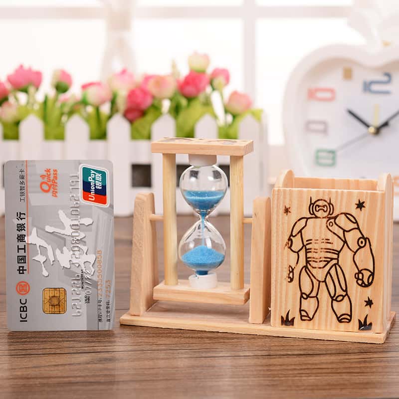 Đồng hồ cát kèm hộp đựng bút