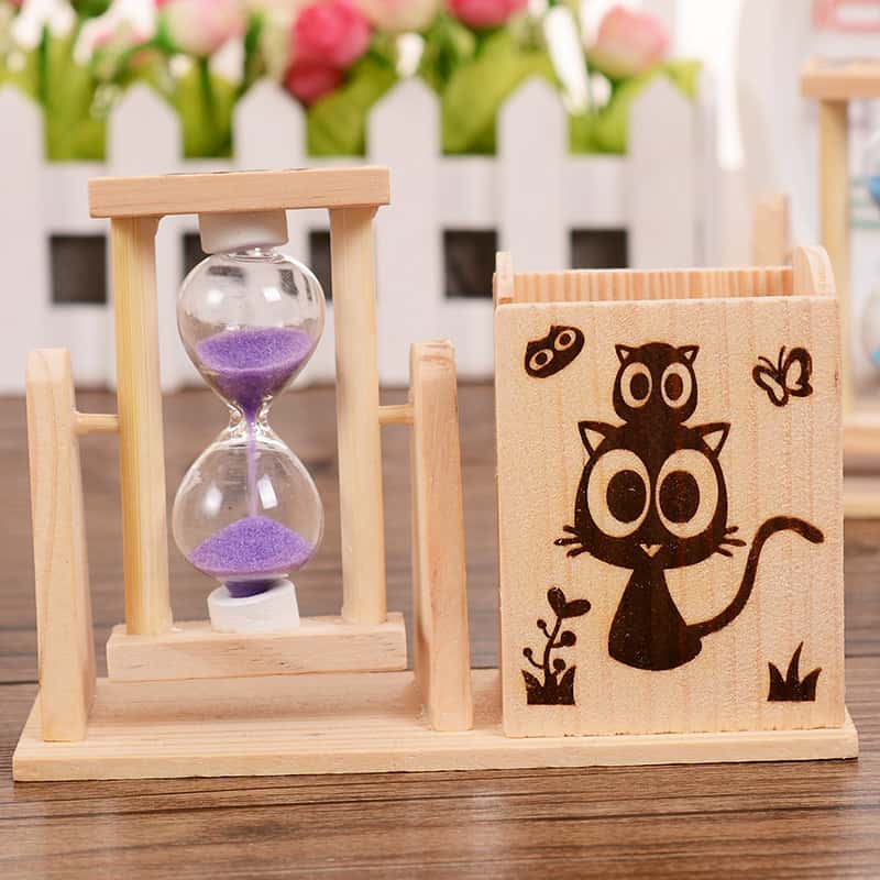 Đồng hồ cát kèm hộp đựng bút