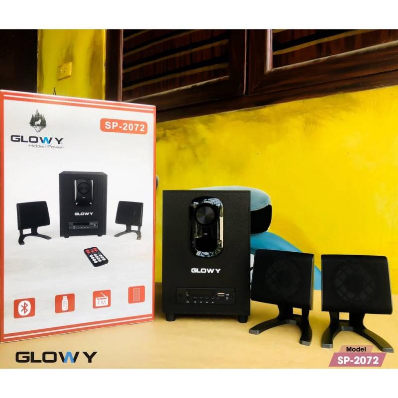 Loa vi tính Glowy SP-2072 chính hãng (Bluetooth, Usb, Thẻ Nhớ, FM, Remote)