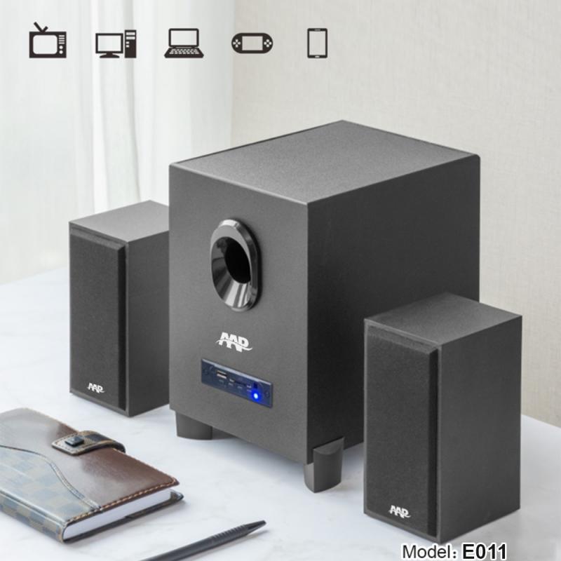 Loa vi tính AAP E011 chính hãng (aux, bluetooth, usb, thẻ nhớ, fm, remote)