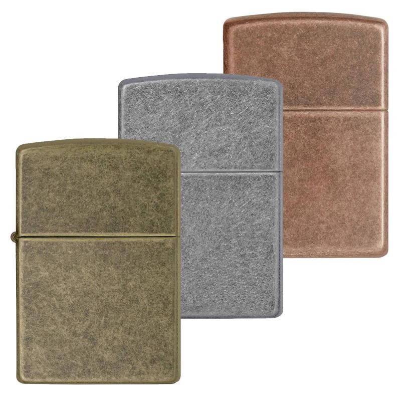 Hột Quẹt Zippo Đồng Cổ 3 Màu