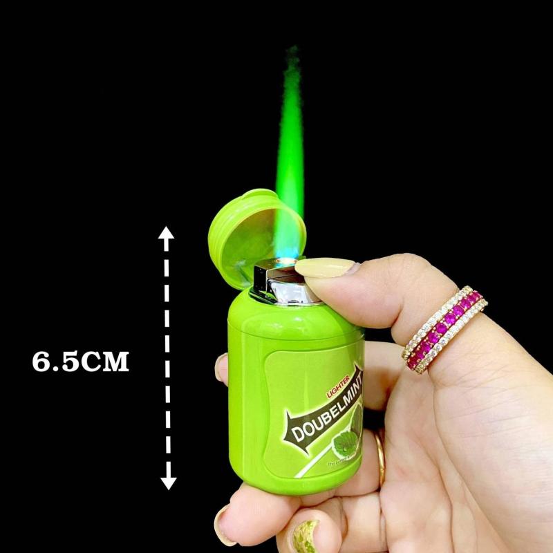 Bật lửa hình hũ kẹo singum Doublemint xài gas lửa khò