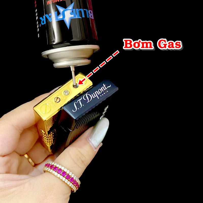 Bật lửa Dupont vân mây M-48 dùng gas