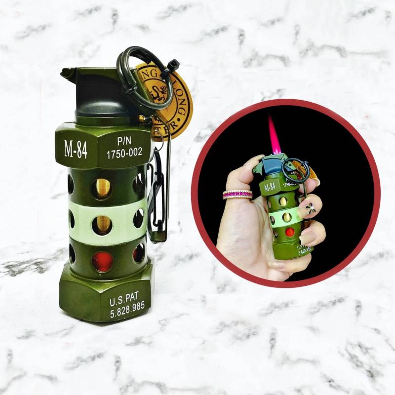 Bật lửa hình trái lựu đạn M-84 màu xanh