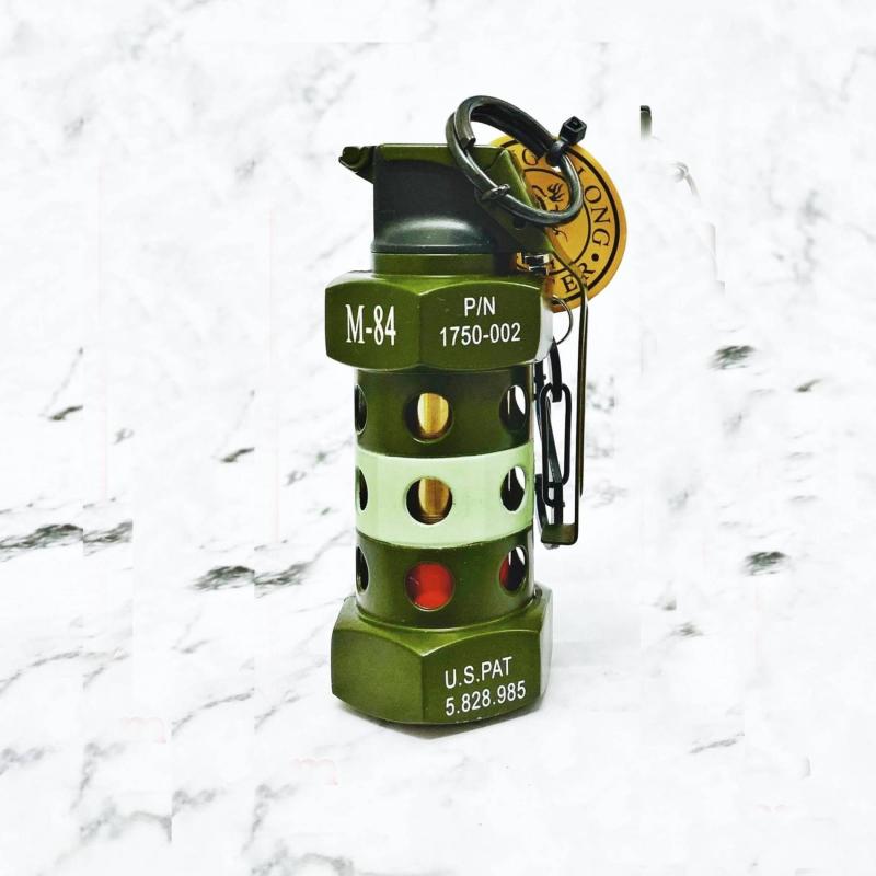 Bật lửa hình trái lựu đạn M-84 màu xanh
