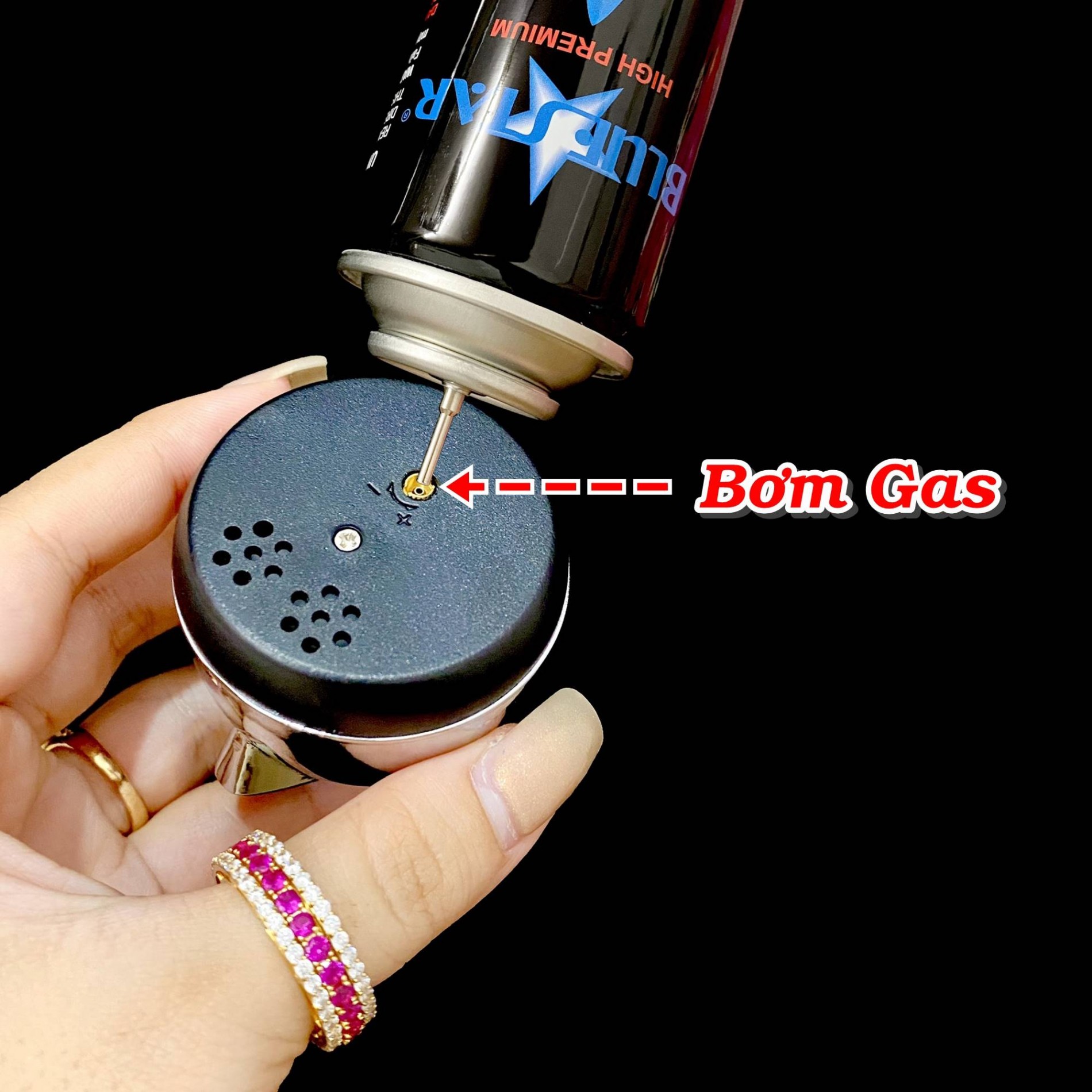 Bật lửa hình ấm nước siêu tốc - bình đun siêu tốc - xài gas