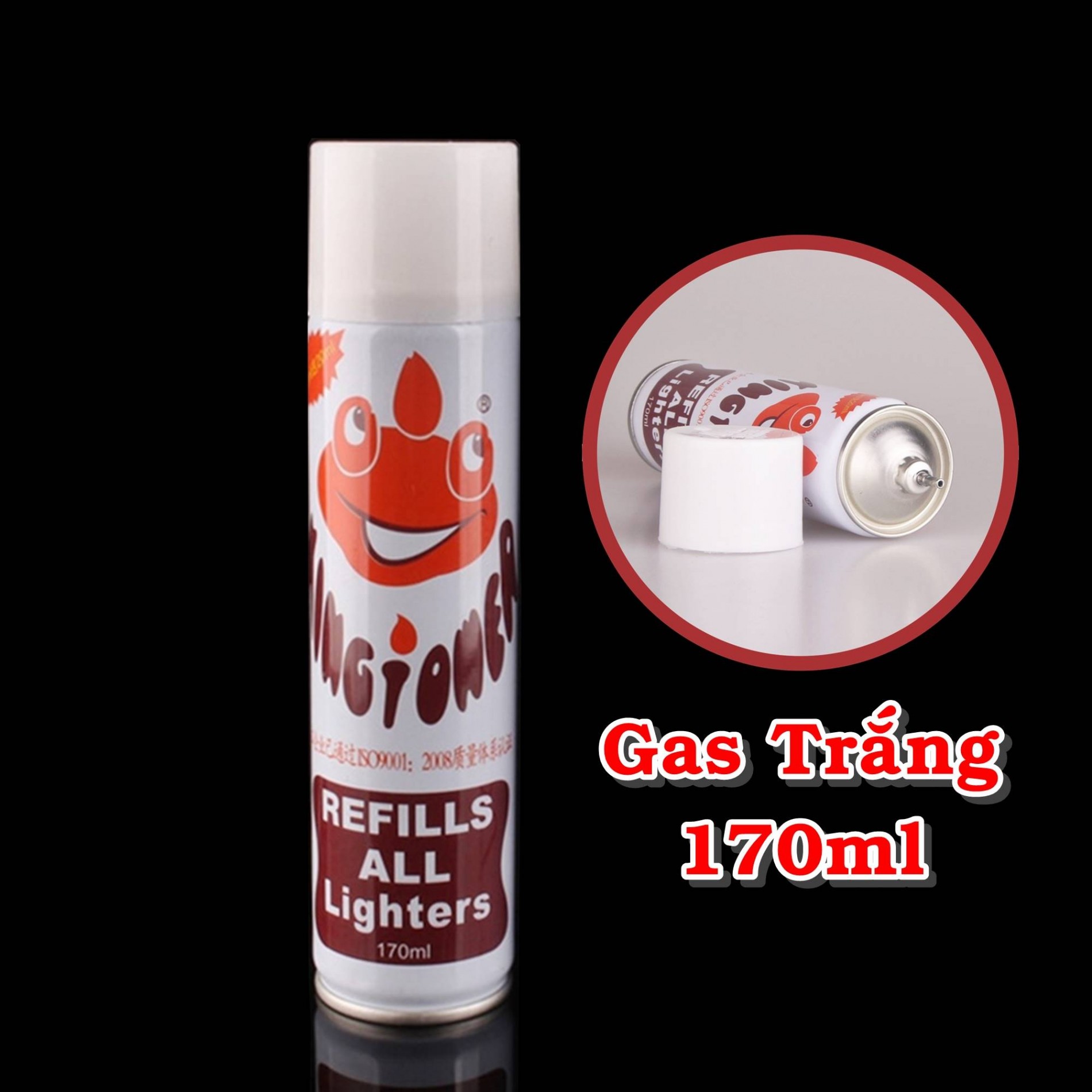 Gas bơm bật lửa 170ml (gas trắng)