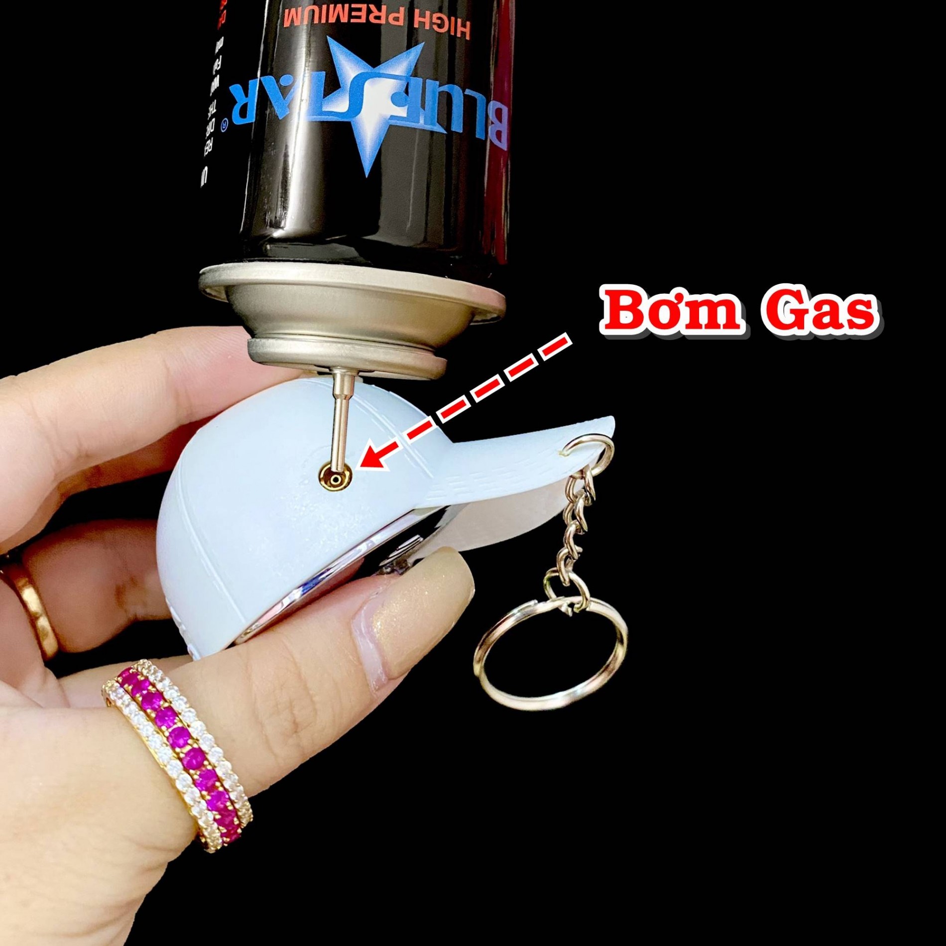 Bật lửa hình nón lưỡi trai - (xài gas)