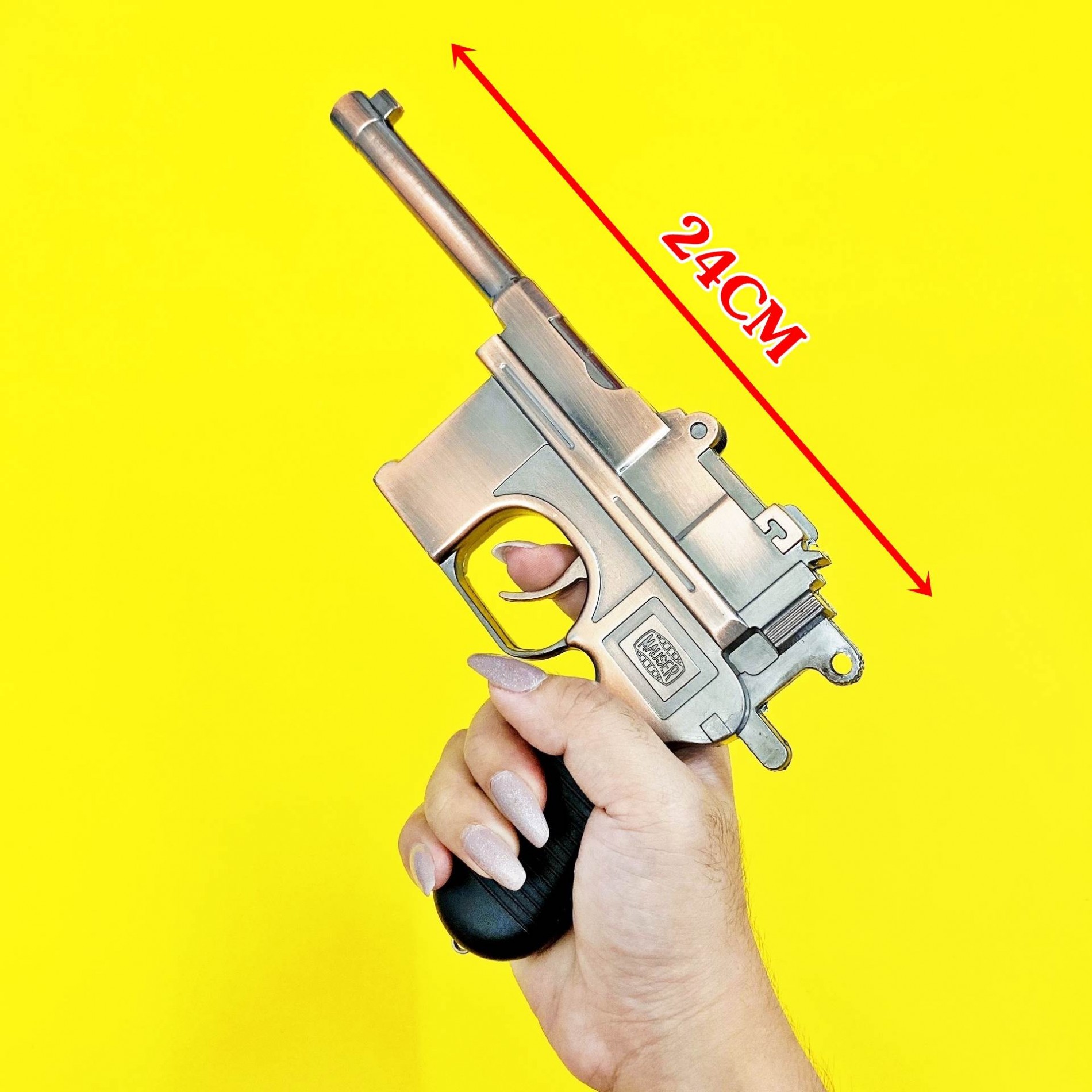 Bật lửa hình súng Mauser size 24cm có giá đỡ