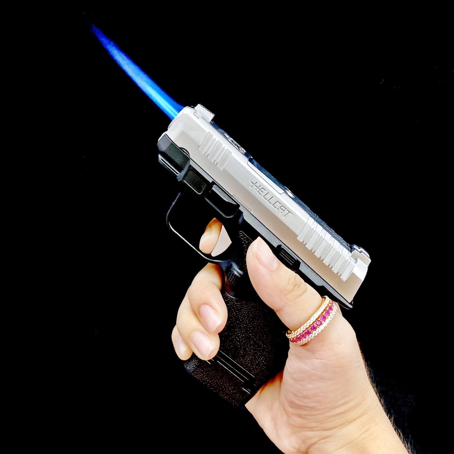 Bật lửa hình dạng súng giảm thanh Hellcat 2 chế độ lửa