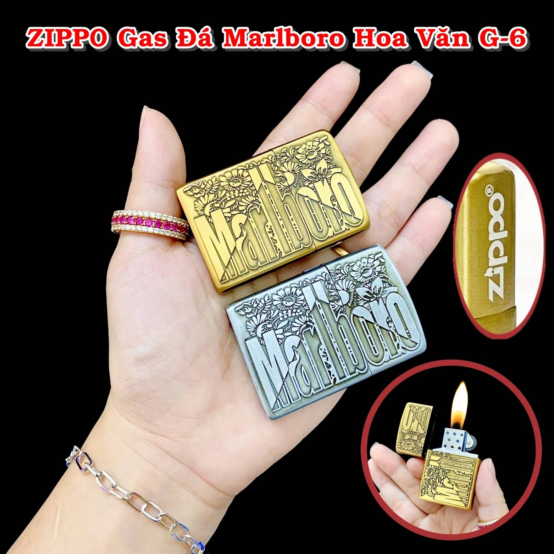 Bật lửa Zippo Marlboro xài gas