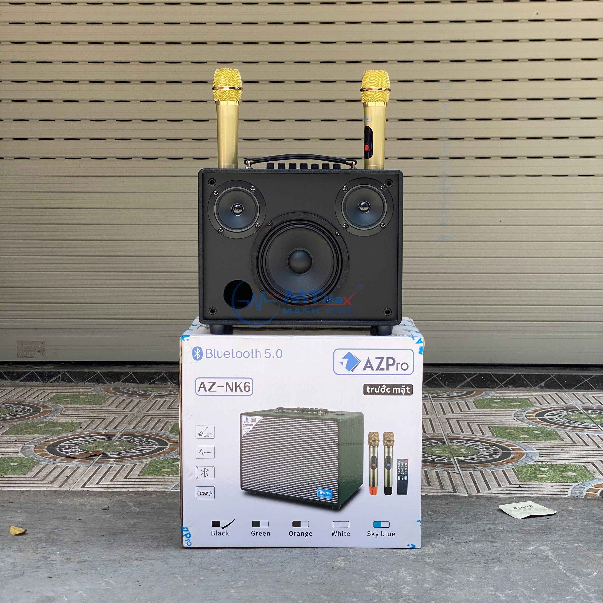 Loa karaoke xách tay AZ NK6 – Bass 16 công suất 150W